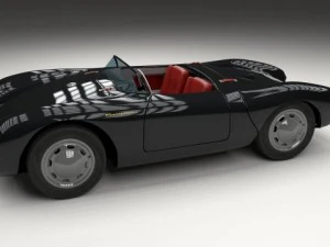 porsche 550 spyder black 3D Model