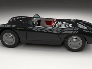 porsche 550 spyder black 3D Model