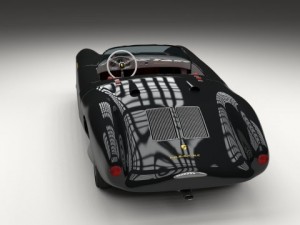 porsche 550 spyder black 3D 模型