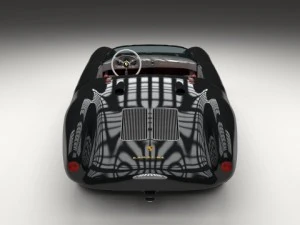 porsche 550 spyder black 3D Model