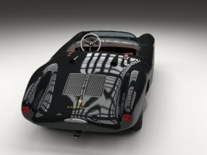 porsche 550 spyder black 3D 模型