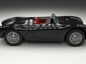 porsche 550 spyder black 3D Model