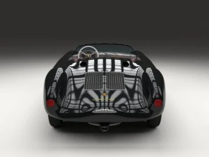 porsche 550 spyder black 3D Model