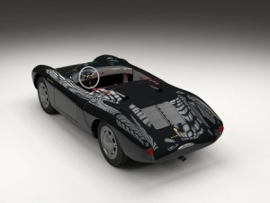 porsche 550 spyder black 3D 模型