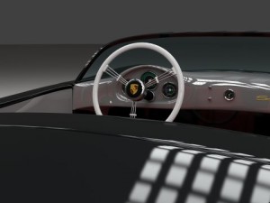 porsche 550 spyder black 3D 模型