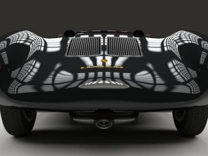 porsche 550 spyder black 3D 模型