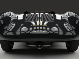 porsche 550 spyder black 3D Model