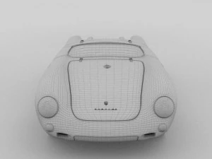 porsche 550 spyder black 3D Model