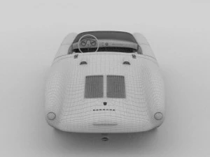 porsche 550 spyder black 3D Model