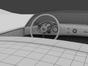 porsche 550 spyder black 3D Model