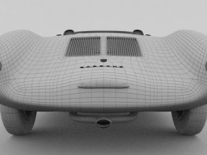 porsche 550 spyder black 3D Model