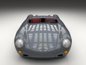 porsche 550 spyder gray 3D 模型