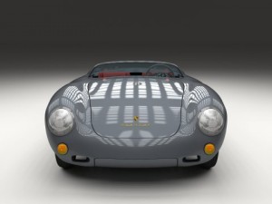 porsche 550 spyder gray 3D 模型