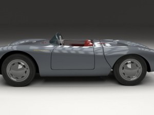 porsche 550 spyder gray 3D 模型