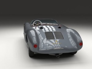 porsche 550 spyder gray 3D 模型
