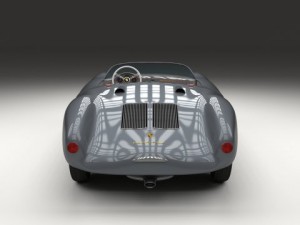 porsche 550 spyder gray 3D 模型