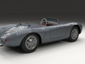 porsche 550 spyder gray 3D 模型