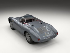 porsche 550 spyder gray 3D 模型