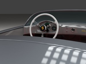 porsche 550 spyder gray 3D 模型