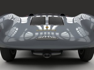 porsche 550 spyder gray 3D 模型
