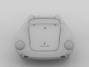 porsche 550 spyder gray 3D 模型