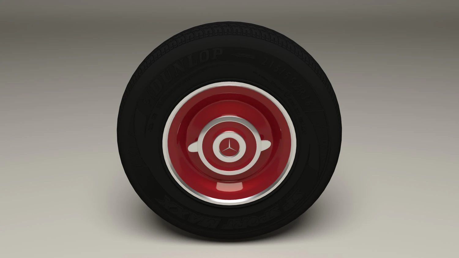 old mercedes wheel 3D Model .c4d .max .obj .3ds .fbx .stl .blend