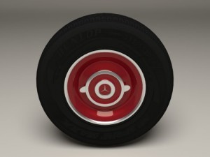 old mercedes wheel 3D Model