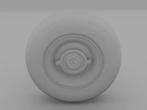 old mercedes wheel 3D Model