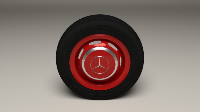 mercedes 300sl wheel 3D 모델 .c4d .max .obj .3ds .fbx .stl .blend 
