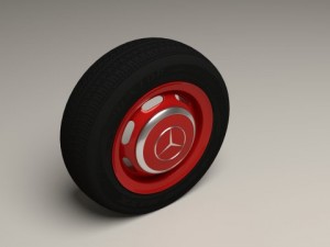 mercedes 300sl wheel 3D 모델