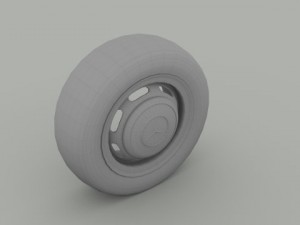 mercedes 300sl wheel 3D 모델