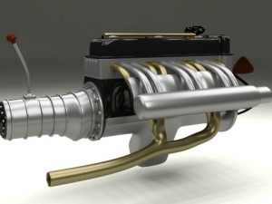 mercedes 300sl engine 3D मॉडल