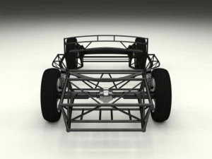 mercedes 300sl chassis 3D Model