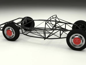 mercedes 300sl chassis 3D Model