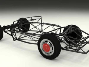 mercedes 300sl chassis 3D Model