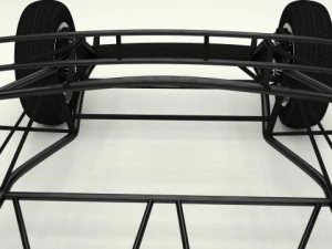 mercedes 300sl chassis 3D Model