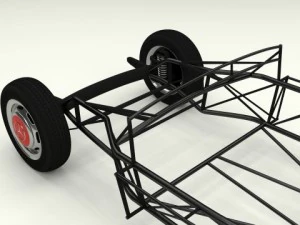 mercedes 300sl chassis 3D Model