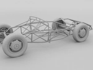 mercedes 300sl chassis 3D Model