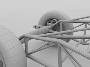 mercedes 300sl chassis 3D Model