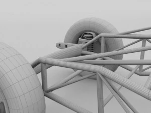 mercedes 300sl chassis 3D Model