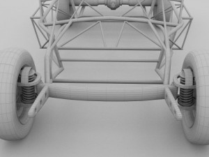 mercedes 300sl chassis 3D Model