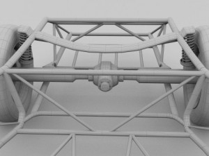 mercedes 300sl chassis 3D Model