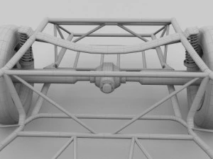 mercedes 300sl chassis 3D Model