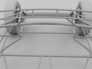 mercedes 300sl chassis 3D Model