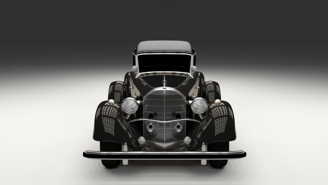 mercedes 770 staff car Modèle 3D .c4d .max .obj .3ds .fbx .stl .blend 