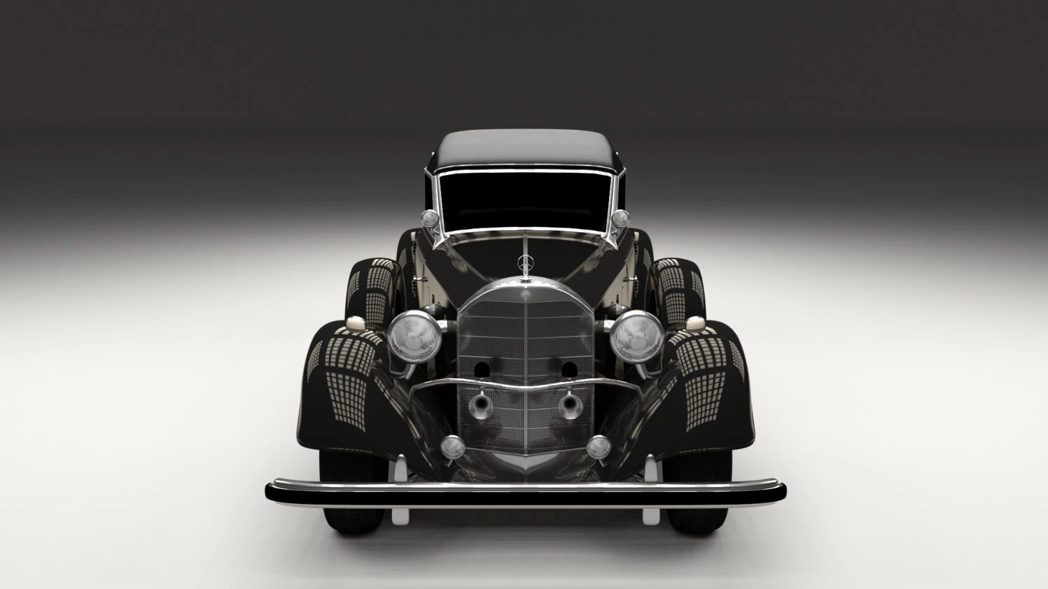mercedes 770 staff car 3D Model .c4d .max .obj .3ds .fbx .stl .blend 