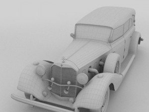 mercedes 770 staff car Modèle 3D