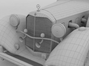 mercedes 770 staff car 3D Model