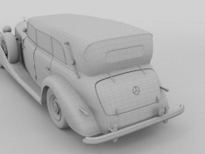 mercedes 770 staff car Modèle 3D