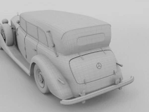 mercedes 770 staff car 3D Model